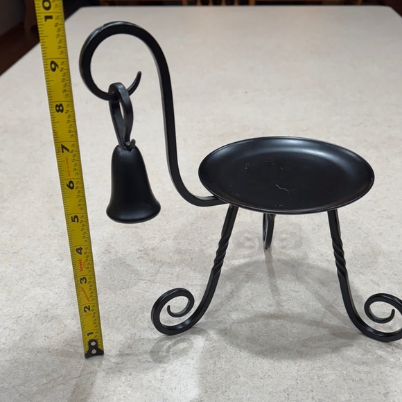 PartyLite Black Metal Candle Holder with Snuffer - Picture 3 of 7